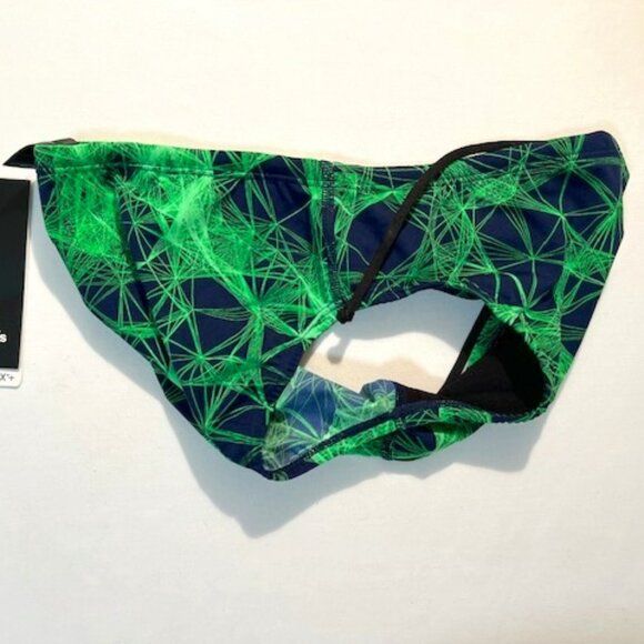 adidas Size "30" Men's Supernova Infinitex Plus Swim Brief - Green/Navy/White - Picture 4 of 8